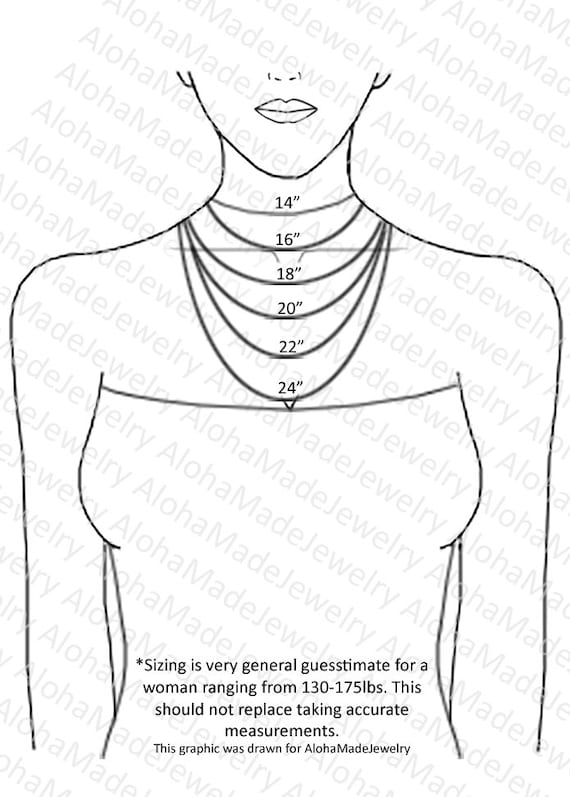 Handy Necklace Length & Style Guide (with measuring tips & chart)
