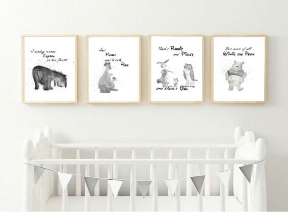 pooh bear nursery set