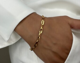 Estra Small Gold Chain Bracelet