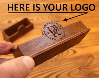 Visitenkartenhalter mit Gravur