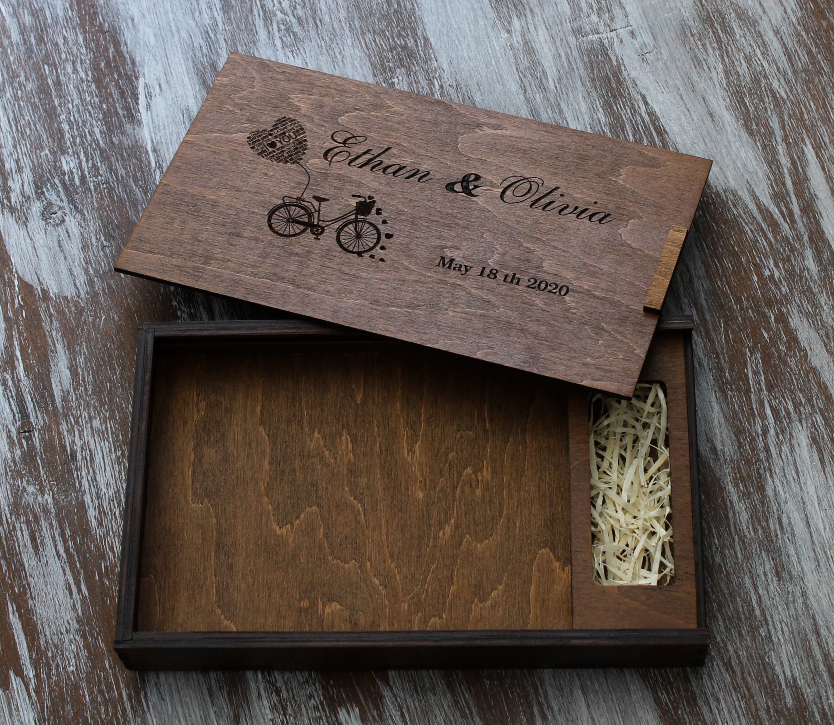 Gepersonaliseerde Wedding Wood Gift Box | Etsy
