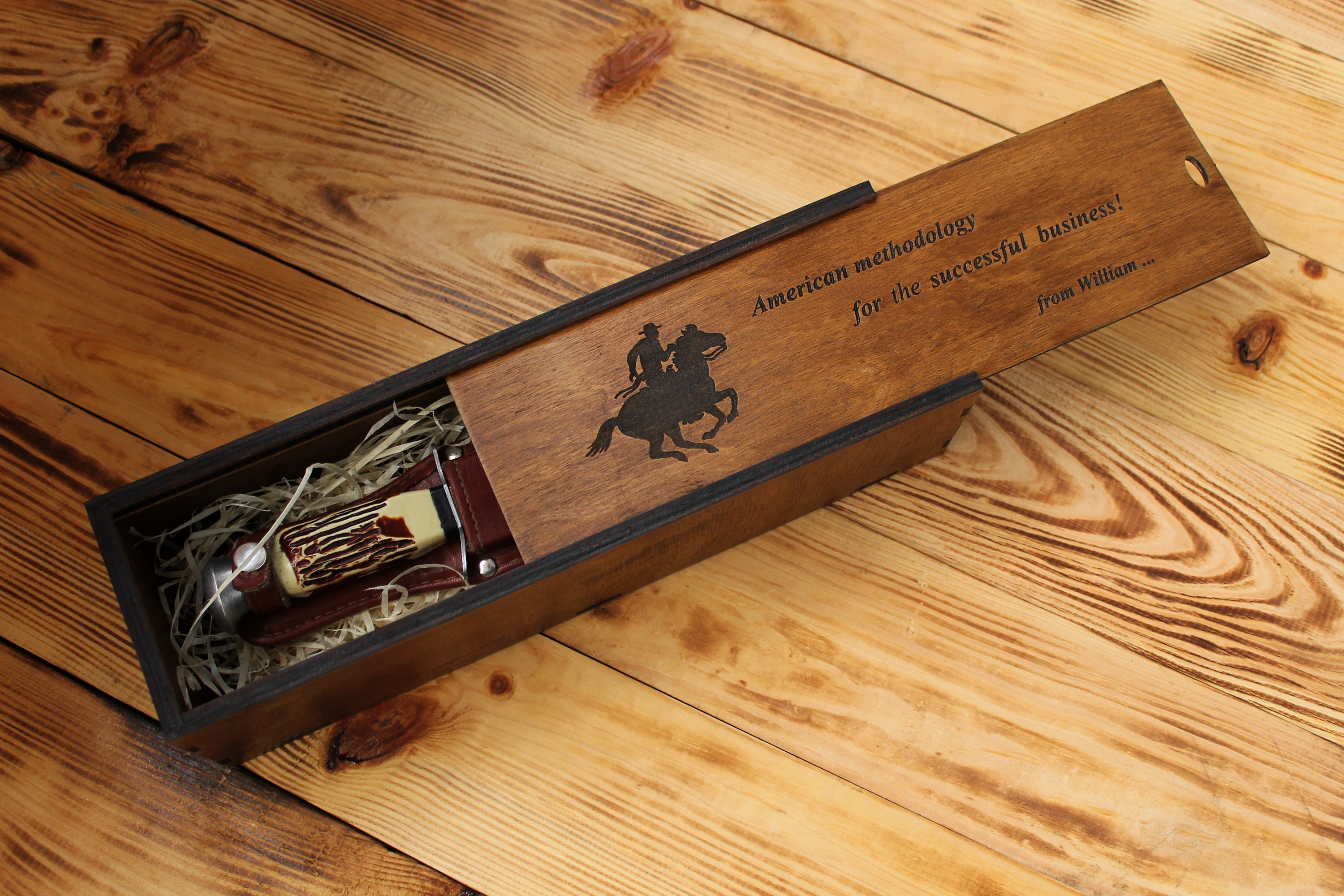 Messer Aufbewahrungsbox personalisierte Holz Geschenk-Box | Etsy