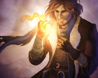 Caleb Widogast - Impressão de arte de fã de Critical Role