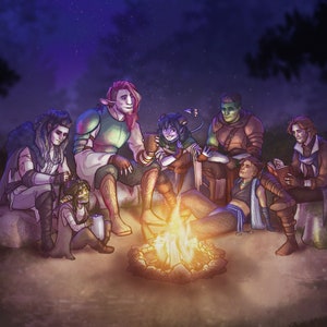 The Mighty Nein - Critical Role fan art print