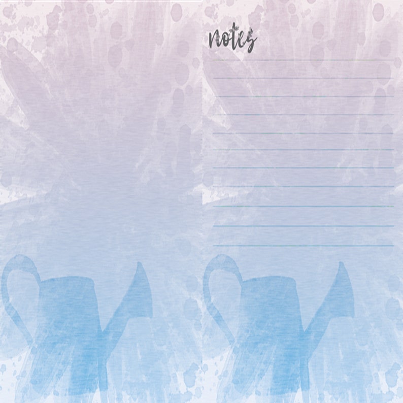 Kelley Originals - Watercolor Splatter Notes Journaling Pages - Etsy