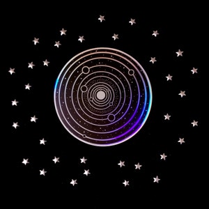 Solar System Spiral Vinyl Decal