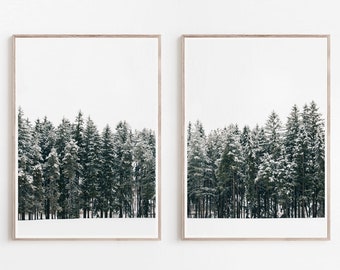 Forest Print Set 2 - Etsy Forest Print Set 2 - Etsy