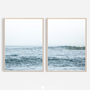 Surf -Kunst, Stranddruck, Drucksets, Surffotografie, Pastellwandkunst, Surfdruck, Stranddekor, Kunstdruck, Strandwandkunst, digitale Kunst