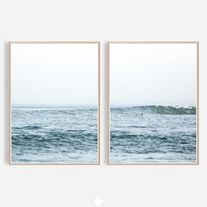 Surf Art, Beach Print, Prints Sets, Surf Photography, Pastel Wall Art, Surf Print, Beach Decor, Art Print, Beach Wall Art, Digital Art