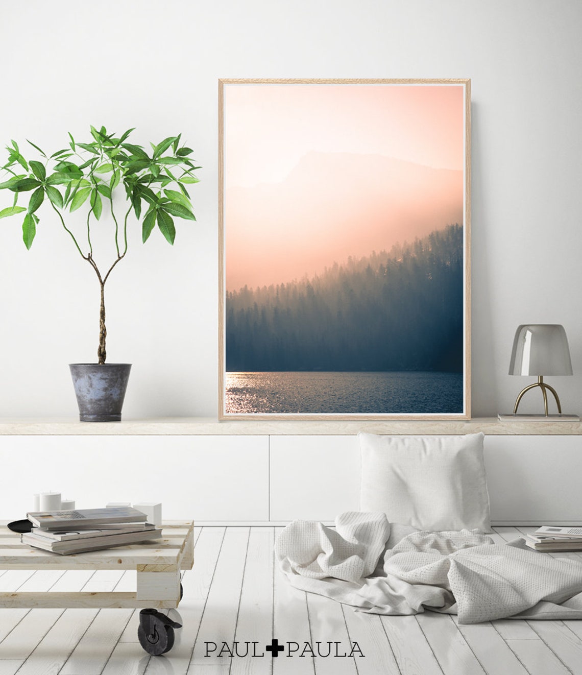 Pink Landscape Print