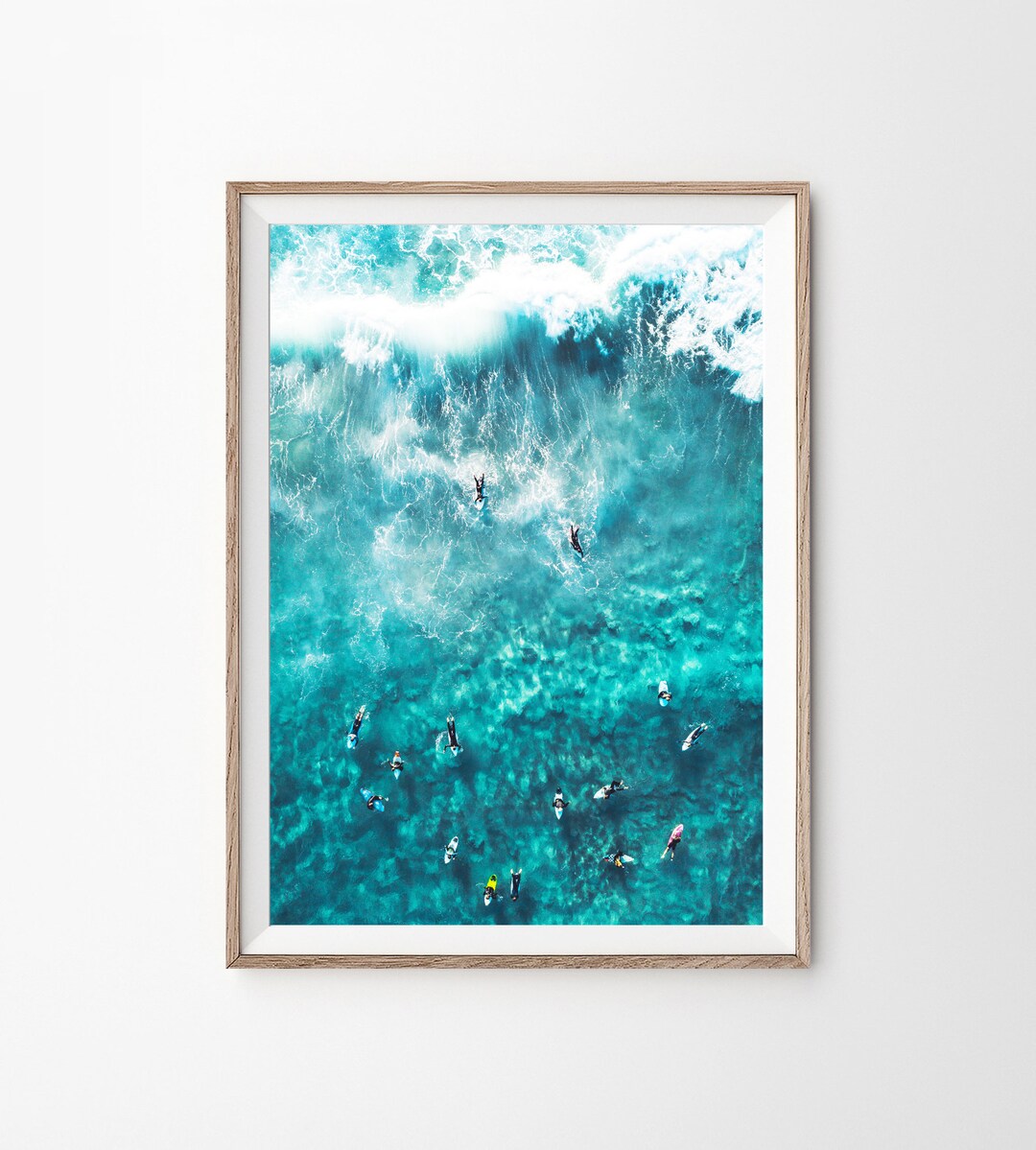 Aerial Surf Art, Ocean Print, Surf Photography, Aerial View, Surf Print