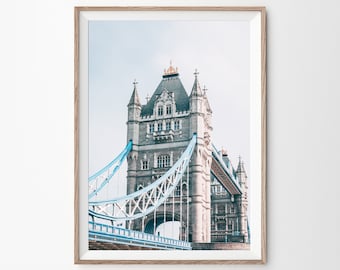 Tower Bridge Print, London Photography, Printable Download Art