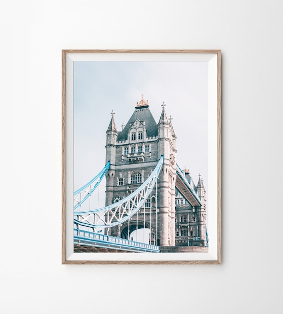 Tower Bridge Print, London Photography, Printable Download Art