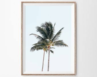 Palm Tree Print, Prints Wall Art, Home Decor, Palm Print, Wall Print, Pastel Wall Art, Pastel Print, Tropical Room Decor, Downloadable Print