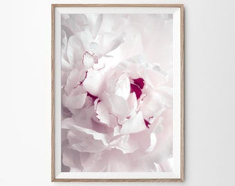 Pink Peony Print, Flower Wall Art, Digital Download, Peony Poster, Printable Art, Peony Wall Art, Flower Prints, Printable Peony, Floral Art