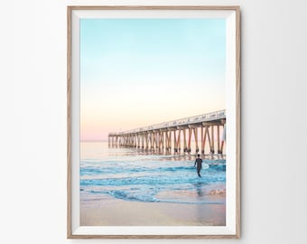 Surf Wall Art, Beach Print, Surf Photography, Pastel Wall Art, Beach Decor, Surf Print, Beach Art Print, Beach Wall Art, Digital Print