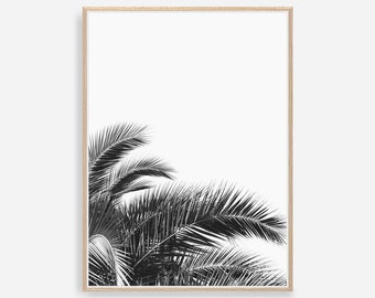 Palm Print, Black and White Prints, Palm Art, Palm Poster, Palm Digital Print, Palm Leaf, Palm Print Art, Palm Tree Decor, Palm Wall Art