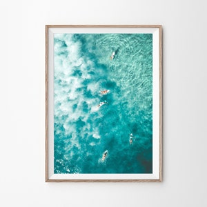 Surf Art, Ocean Print, Surf Fotografie, Luftaufnahme, Surf Print, Strand Decor, Surf Poster, Ocean Kunstdruck, Ocean Wandkunst, Digitaldrucke