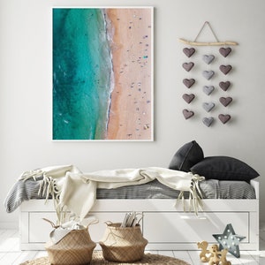Luft Strand Druck, Luft Ozean Druck, Druckbar Wandkunst, Luft Strand Fotografie, Strand Digitaldruck, Ozean Poster, Druckbare Wandkunst bild 6