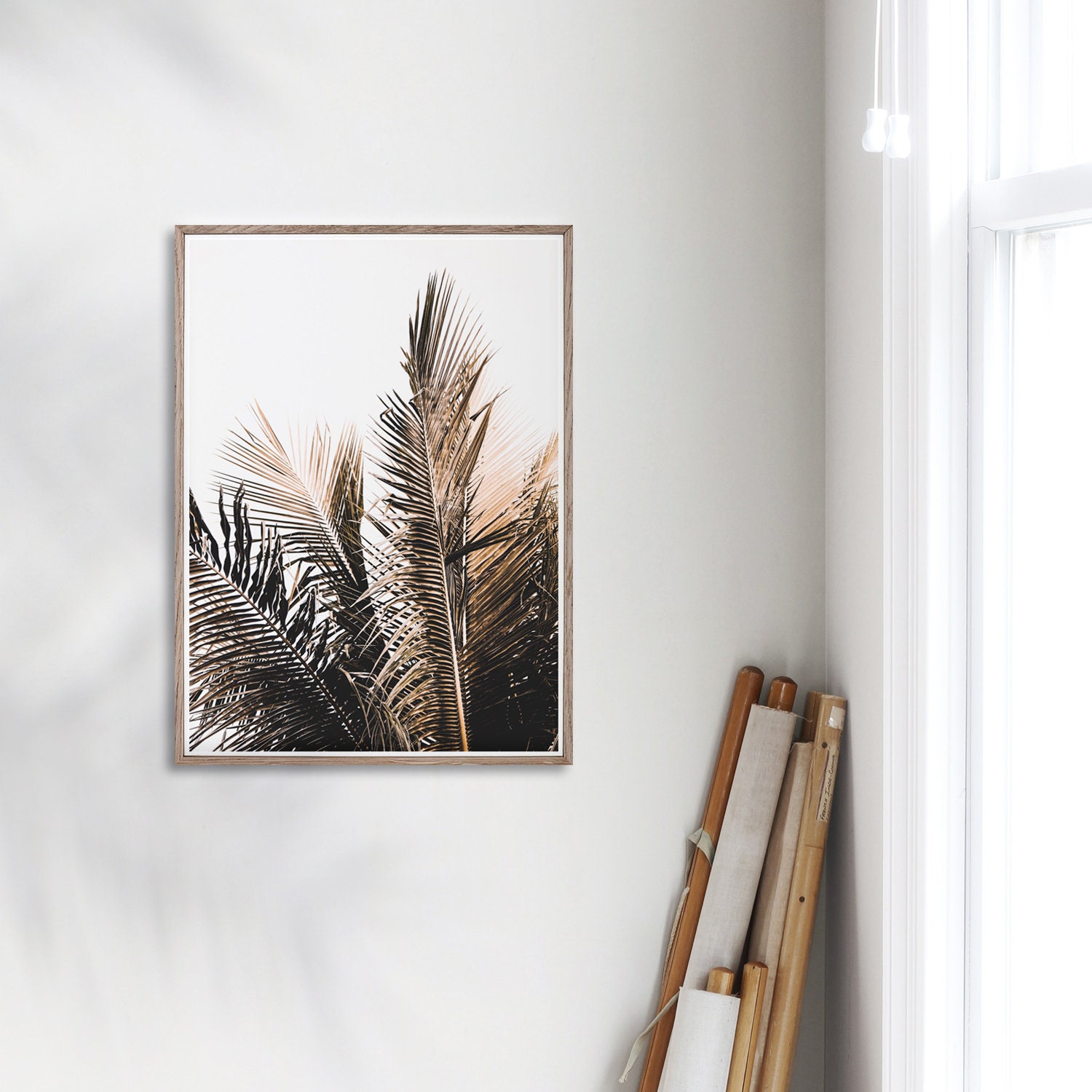Palm Tree Print Palm Leaf Print Fan Palm Wall Art Tropical | Etsy