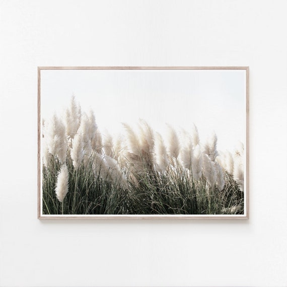 Pampas Grass Print, Natural Decor, Wall Printable Download Etsy Rustic Decor, Modern Boho House Instant Print Art, Art, - Art, Wall Farm