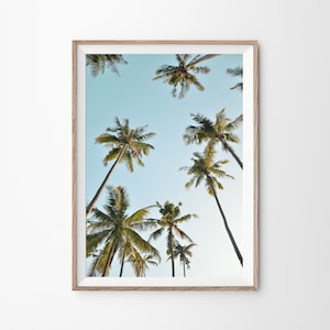 Palm Trees Wall Art, Digital Download, California Palm Wall Art, Botanical Print, Printable Wall Art