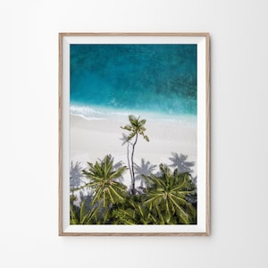 Aerial Beach Print, Aerial Photography, Contemporary Art, Ocean Print, Large Poster Art, Printable Art, Instant Download, Beach Photography