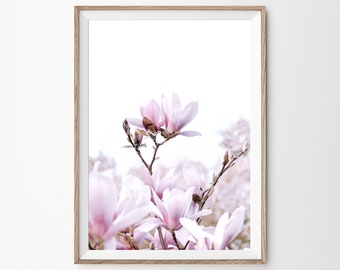 Magnolia Print, Flower Print, Magnolia Art Print, Magnolia Flower, Prints Wall Art, Botanical Prints, Digital Print, Botanical Print