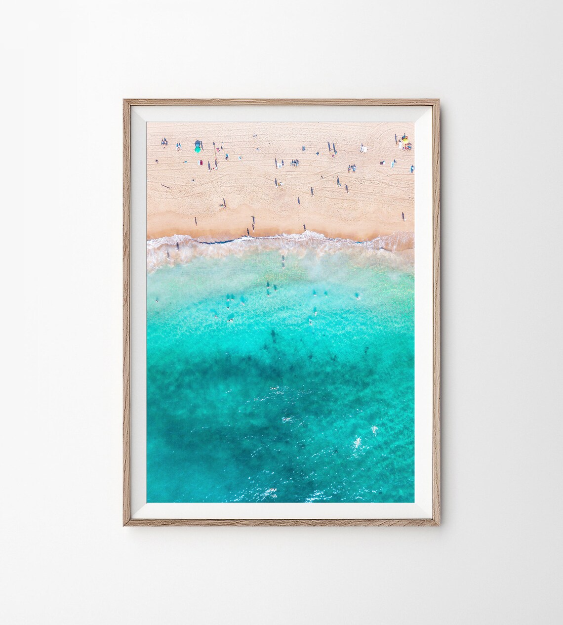 Beach Wall Art Aerial Beach Print Coastal Decor Ocean Etsy
