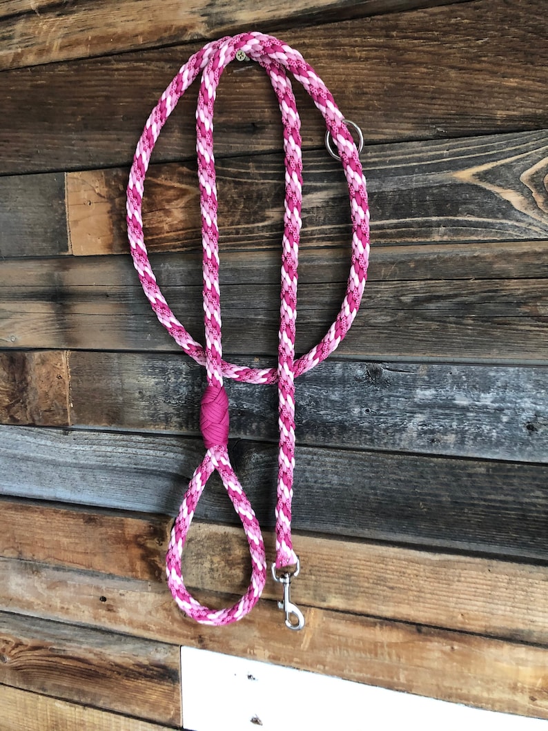 6ft 6in Paracord Leash in Berrylicious Glow
