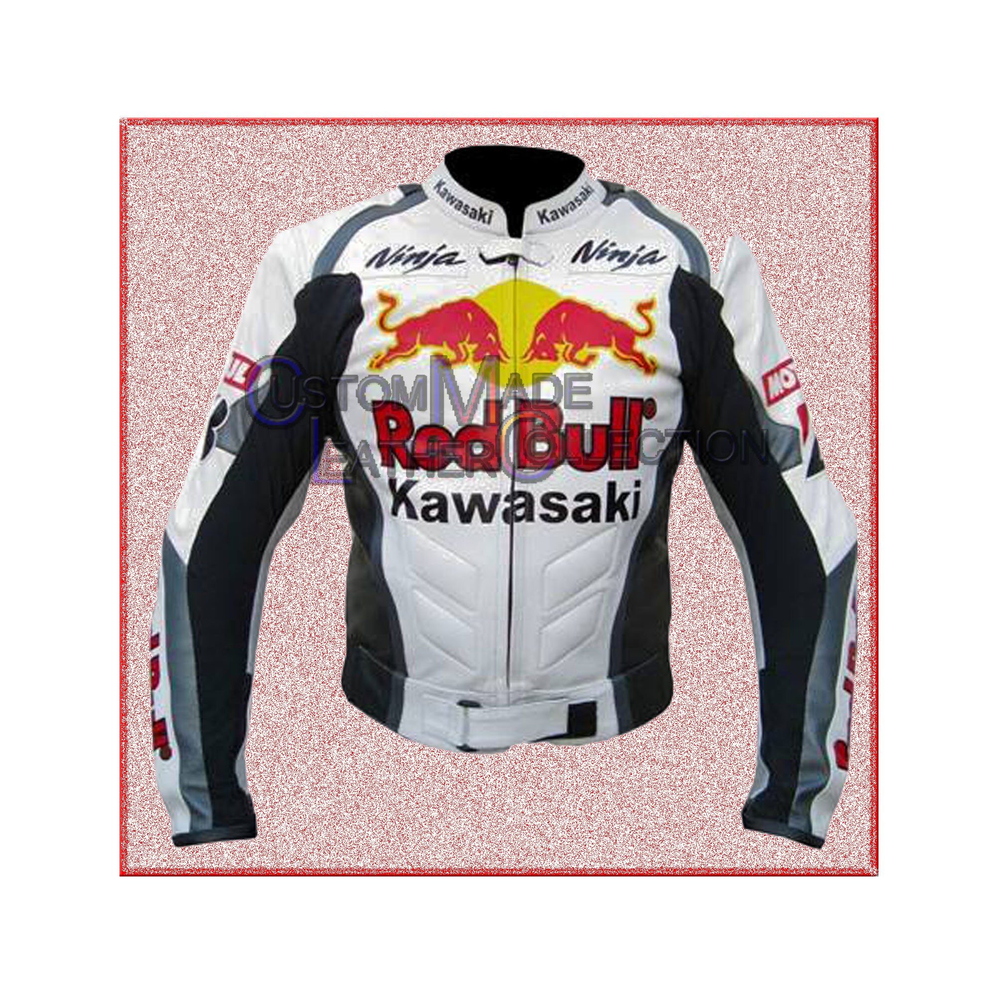 red bull leather motorcycle jacket