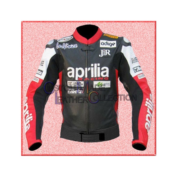 Aprilia Motorbike MOTOGP Racing Leather Jacket | Etsy