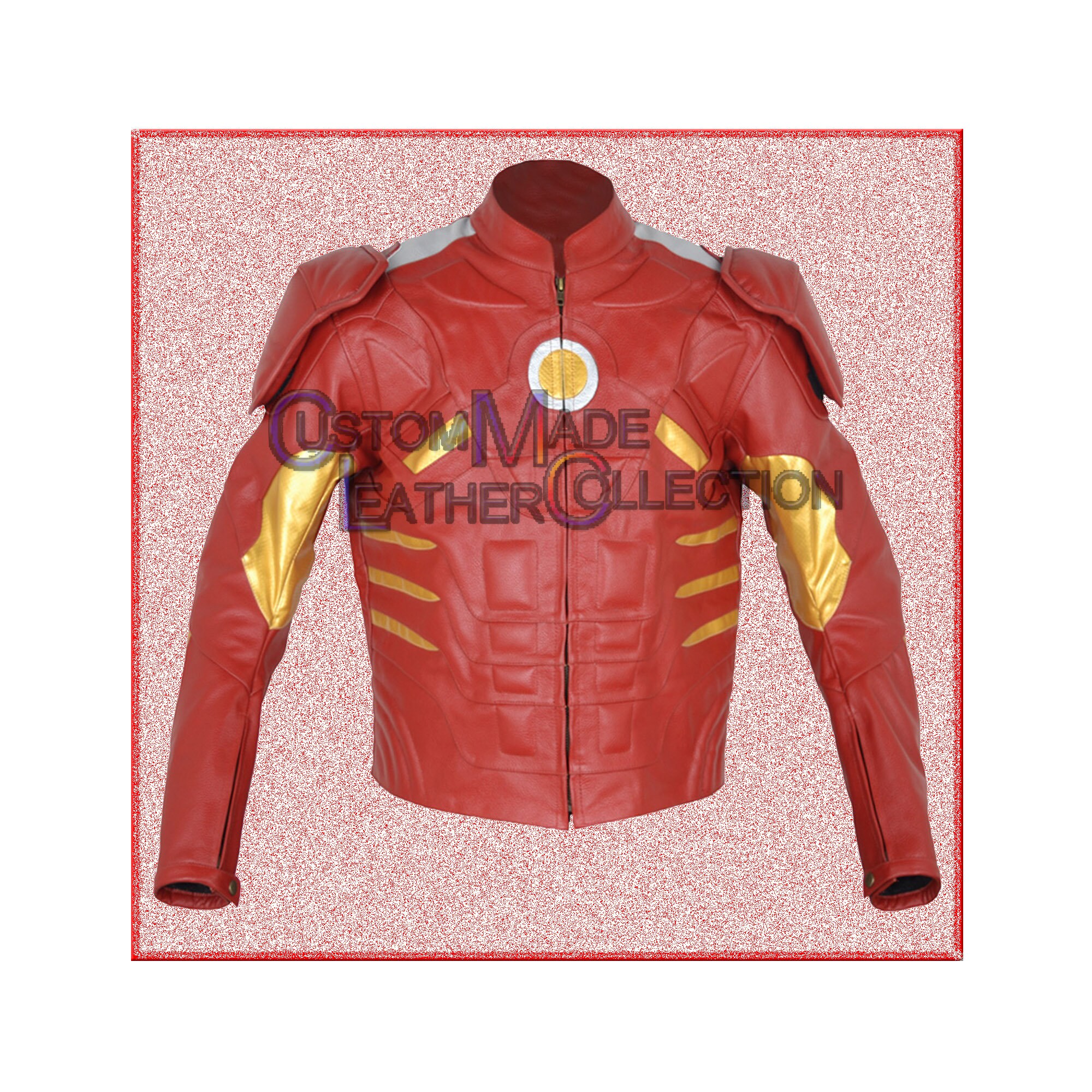 Avengers Iron Man Motorcycle Leather Jacket/Biker Leather Etsy