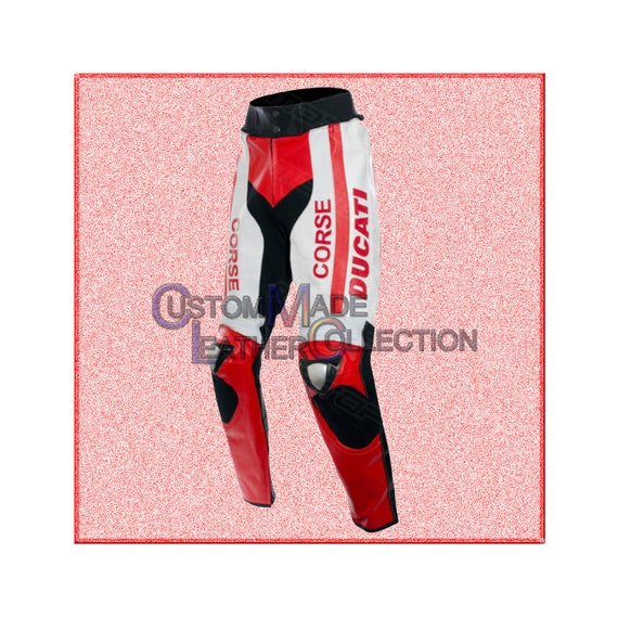 Ducati Corse Motorbike Leather Pant Free Shipping