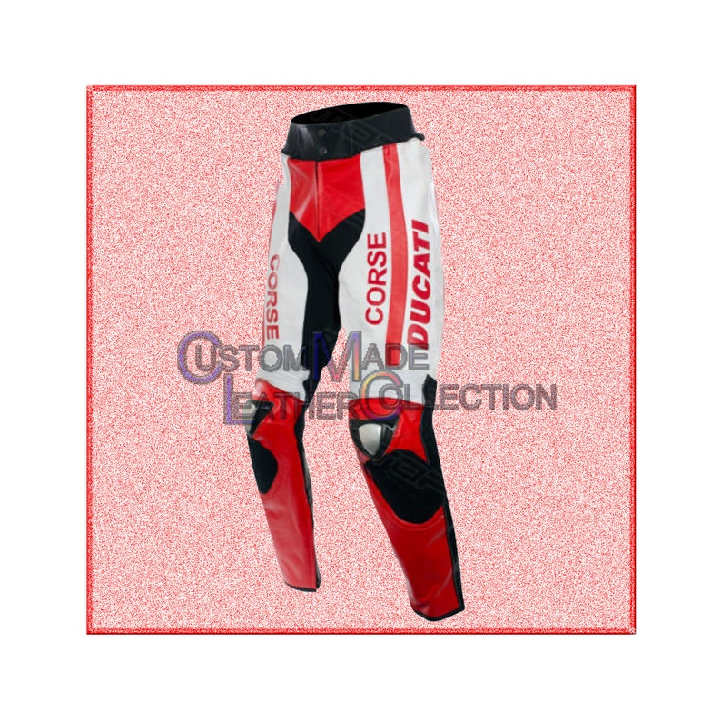 Ducati Corse Motorbike Leather Pant Free Shipping