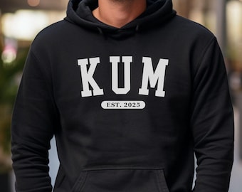 KUM Est. Custom Year Hoodie, Bosnia Serbia Croatia Godfather Sweatshirt, Balkan Baptism Wedding Gift, Bosna Srbija Hrvatska Poklon Krštenje