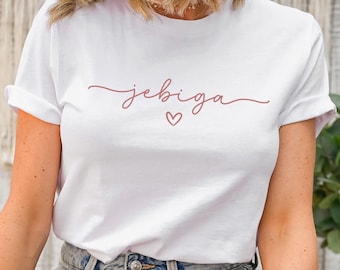 Cute Jebiga Heart Shirt, Funny Croatian Girl T-shirt, Bosnian Women's Gift, Serbian Swear Words, Balkan Hrvatska Bosna Srbija Majica