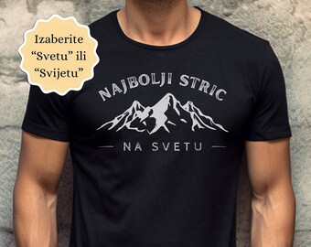 Najbolji Stric na Svijetu/Svetu Majica, tío croata serbio balcánico presente, Rodendan Poklon hermano bosnio camiseta regalo, camiseta de hombre eslavo