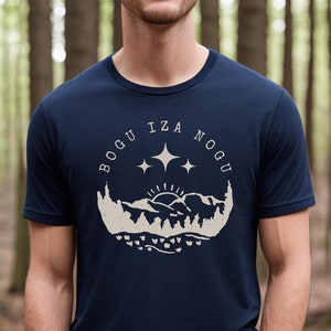 Bogu Iza Nogu Shirt, Funny Balkan Adventure Tee, Smiješna Hrvatska Majica, Bosna Sretan Rođendan Poklon, Bosnia Serbia Croatia Men&#39;s Clothes