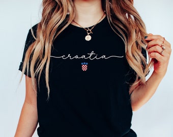 Croatia Shirt, Croatian Shield T-shirt, Hrvatski Nogomet Majica, Hrvatska Zastava Poklon, Euro Soccer Teams Tee, Croatia Football Cup Gear