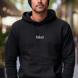 Little Font Fakat Hoodie, Cool Balkan Sweatshirt, Zagreb Croatia Travel Clothes, Hrvatska Srbija Bosna Poklon, Funny Bosnia Serbia Gift