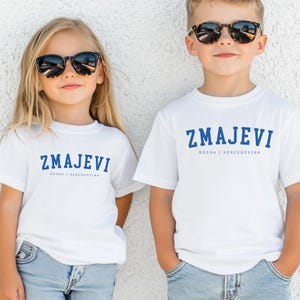 Zmajevi Kids Shirt, Boy Girl Bosnia Soccer Fan Tee, Bosna i Hercegovina Fudbal Majica, Bosnian Dragons Outfit, BiH Match Day Youth Clothes