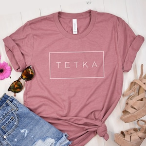 Modern TETKA Shirt, Balkan Croatian Serbian Bosnian Aunt Gift, New Auntie Reveal Surprise Tee, Srbija Hrvatska Bosna Tetka Majica Poklon