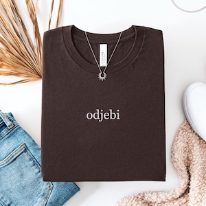 Little Font Odjebi Shirt, Cool Bosnian Serbian Croatian T-Shirt for Her, Funny Balkan Women&#39;s Clothes, Bosna Hrvatska Srbija Majica Poklon