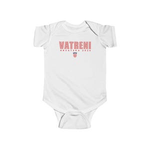 2026 Vatreni Baby Bodysuit, Hrvatska Majica, Croatia National Soccer Shirt, Croatian World Football Clothes White
