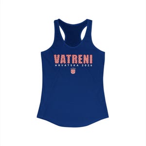 2026 Hrvatska Vatreni Tank Top, Republika Hrvatska Majica, Croatian Soccer Fan Shirt, Croatia World Football Solid Royal