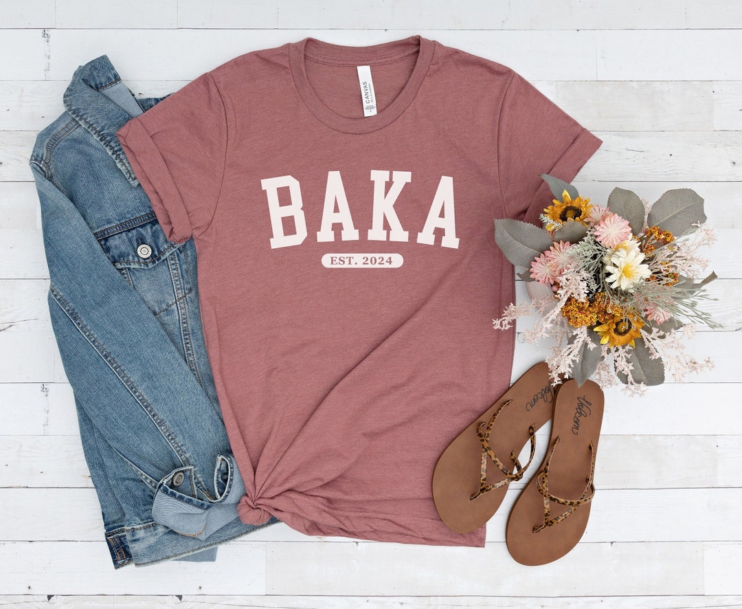BAKA Custom Year Shirt, Croatian New Grandma Surprise Tee, Serbian