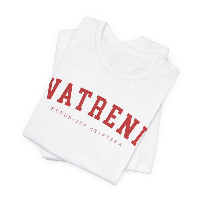 Vatreni Shirt, Republika Hrvatska Majica, Croatian Euro Soccer Shirt, Croatia Football Tshirt, Hrvatski Nogomet Hrvatica Poklon White