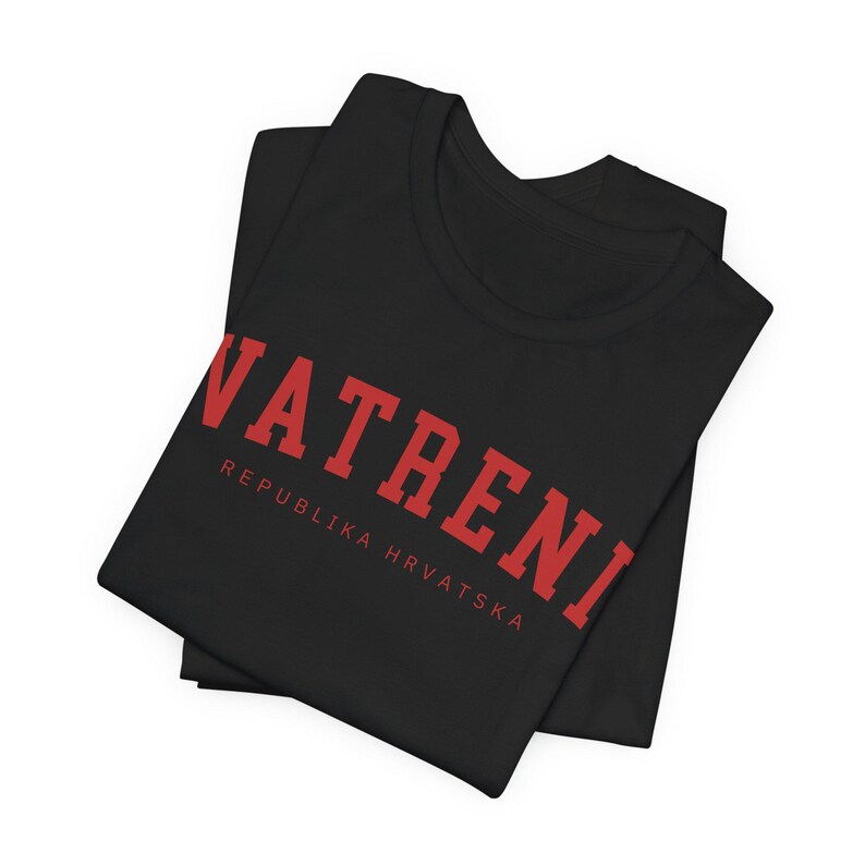 Vatreni Shirt, Republika Hrvatska Majica, Croatian Euro Soccer Shirt, Croatia Football Tshirt, Hrvatski Nogomet Hrvatica Poklon Black
