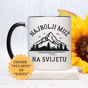 Najbolji MUŽ na Svijetu/Svetu Coffee Mug, Balkan Husband Cup, Serbia Croatia Bosnia Wedding Anniversary Birthday Gift, Bosna Srbija Hrvatska